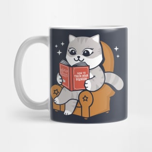 Cat Reading a Book - How To Train Your Human Mug